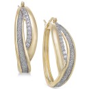 Dazzling 14k Gold-Plated Sterling Silver Cubic Zirconia & Enamel Ring