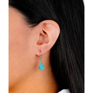 Chic Gold-Tone Split Ring with Pavé & Color Square Crystal