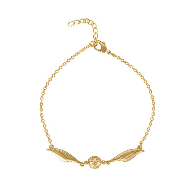 Golden Snitch Quidditch Bracelet, Gold Plated - 7 + 1