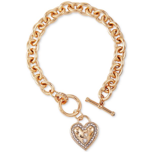 Heart Charm Toggle Bracelet