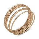 Gold-Tone 3-Pc. Set Crystal Embellished Bangle Bracelets