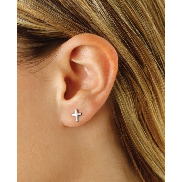 Sparkling 18K Rose Gold Plate Pavé and Crystal Stone Square Halo