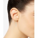 Crystal Pavé Drop Earrings in 14k Gold-Plated Sterling Silver