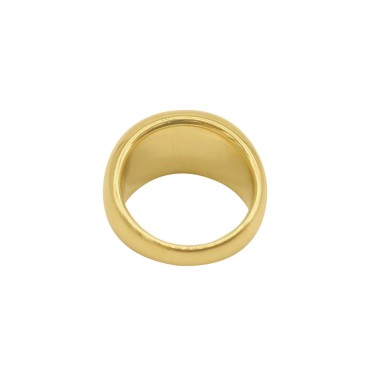 14K Gold Plated Dome Ring