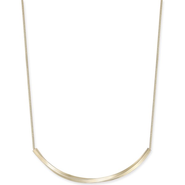 Curved Bar Collar Necklace, 17