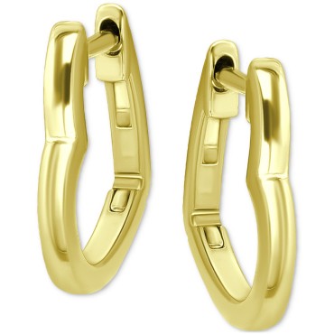 Chic 18k Gold-Plated Twist Hoop Earrings, 40mm in Sterling Silver