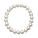 Silver-Tone Imitation Pearl (8mm) Bracelet