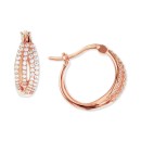 Sparkling Silver-Plated Pavé Cubic Zirconia Band Ring