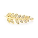 Cubic Zirconia Leaf Ring