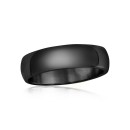 Stainless Steel Polished Ring - Black Plated