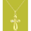 Infinity Cross Pendant Necklace, 16