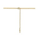 Cubic Zirconia 14K Gold Flash Plated Pendant Necklace