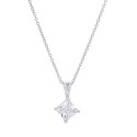 Cubic Zirconia Square Pendant 18