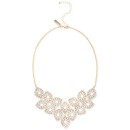 Gold-Tone Crystal Empress Flower Statement Necklace, 17
